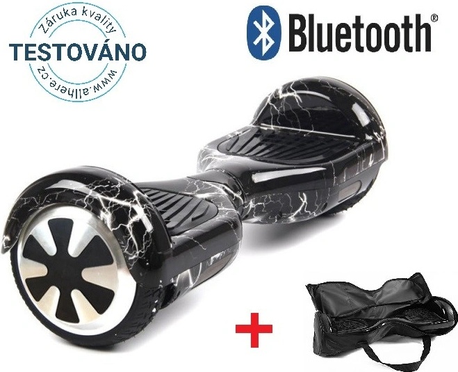 Hoverboard Standard černý s blesky