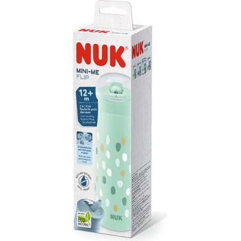 Nuk Чаша NUK - Mini-Me Flip, 450 ml, 12+ месеца, Зелена точки (10225326)