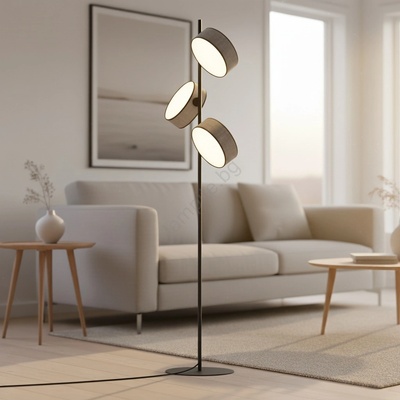 Emibig Подова лампа DRUMZ 3xE14/10W/230V сива (EB0274)