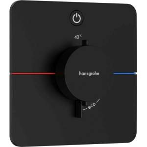 Hansgrohe ShowerSelect Comfort Q Вграден термостатичен смесител за душ с 1 функция, матово черен (15581670)