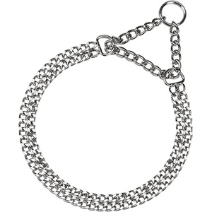 Ferplast Chrome CSS Collar Метален хромиран двоен нашийник душач за различна обиколка на врата