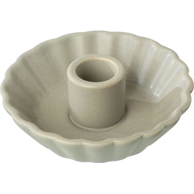 Keramický svícen výška 10,7 cm Gasper - šedý