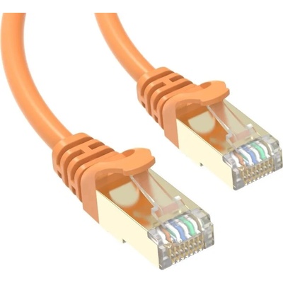 Conexpro PC6AFS-5O slim patch STP CAT6A 5m oranžový