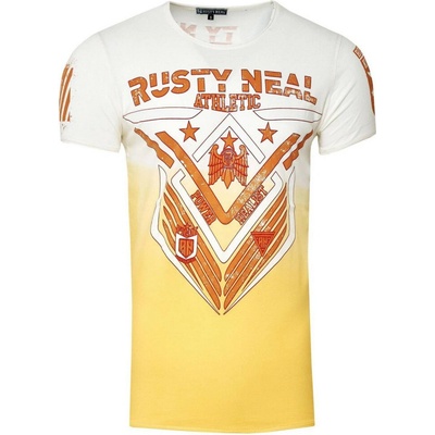 Rusty Neal tričko pánské 15248 regular fit žlutá