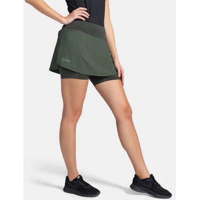 Kilpi Titicaca-W dámska bežecká sukňa TL0420KI tmavo zelená