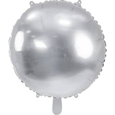 Party Deco Фолиев Балон, Сфера, Сребро, 80см (fb178-018)