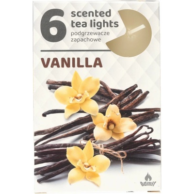 Admit Tea Lights Vanilla 6 ks