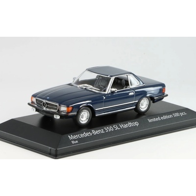 Minichamps Mercedes-Benz 350 SL R107 Hardtop modrá 1974 1:43