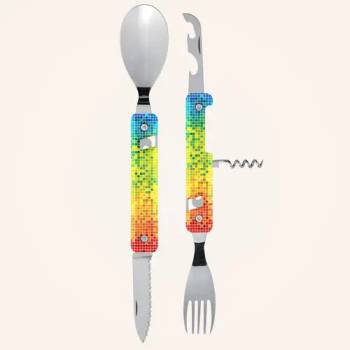 Image 1 of AKINOD Комплект за хранене Akinod Multifunction Cutlery 13H25, Pixel (A02M00025)