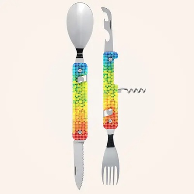 AKINOD Комплект за хранене Akinod Multifunction Cutlery 13H25, Pixel (A02M00025)