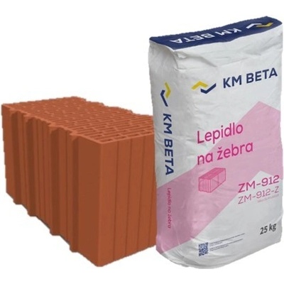 Cihla broušená vysoce pevná Profiblok 300 P15 Brus 247 × 300 × 249 mm KM BETA s lepidlem na žebra 1 paleta 1 paleta