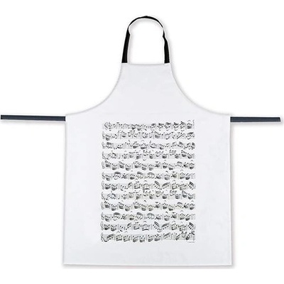 Vienna World Kuchyňská zástěra PARTITURA bílá