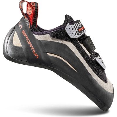 La Sportiva Дамски обувки с велкро La Sportiva Women's Miura VS Climbing shoes - White / Cherry Tomato - размер 38, 5 (EU) (301-0804-0122)