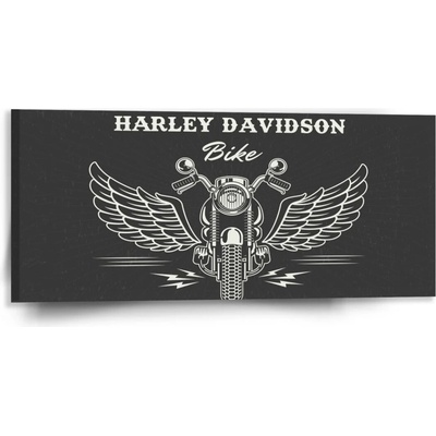 Sablio Obraz Harley-Davidson S krídlami - 110x50 cm