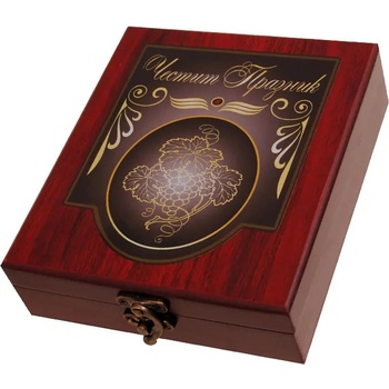 Аксесоари за вино - Честит Празник - в луксозна кутия (К100734)