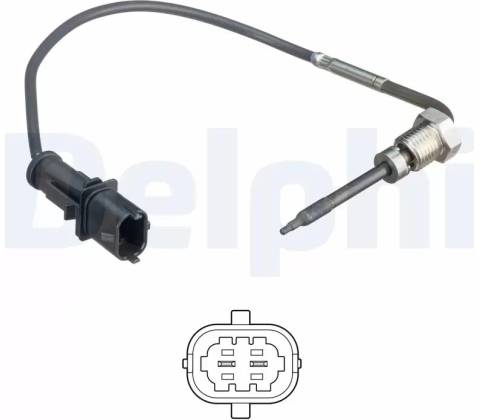DELPHI Čidlo teploty výfukových plynů DF TS30239