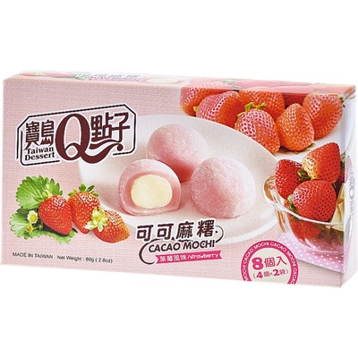 Q Brand Mochi Kakao jahoda 80 g