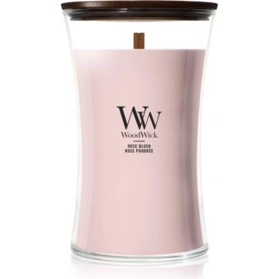 WoodWick Rose Blush ароматна свещ с дървен фитил 610 гр