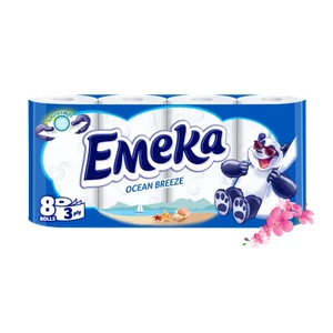 Emeka ЕМЕКА тоалетна хартия Ocean Breeze 8бр (е-876)