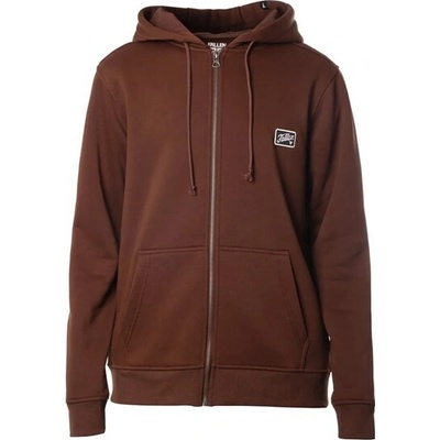 FALLEN mikina Fury Patch Zip Hoodie Brown Green