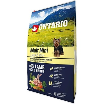 Ontario Adult Mini Lamb & Rice 6,5 kg