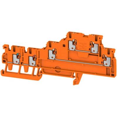 Weidmüller 2579620000 radová svorka priechodky 3.50 mm pružinové pripojenie oranžová 100 ks