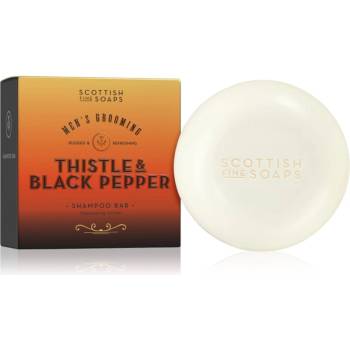 The Scottish Fine Soaps Company Thistle & Black Pepper Твърд шампоан за мъже 100 гр
