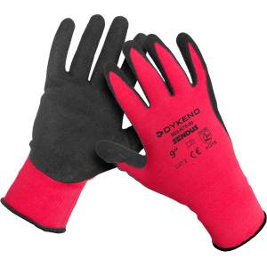DYKENO sendus 003-k75 / Ръкавици с покритие от текстил - червени 11 (003-k75-11)