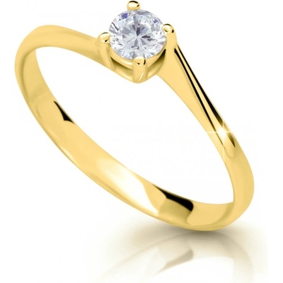 Cutie Jewellery prsten ze žlutého zlata se zirkonem Z6896 1957 10 X
