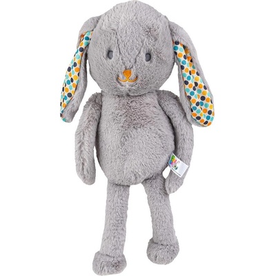 Balibazoo Мека играчка за гушкане Bunny сив 81971 (111053)