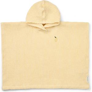 LIEWOOD Детско пончо за сърф Liewood Kid's Paco Poncho Embroidery Surf poncho - Lemon Yellow / Creme de la Creme - размер 80-92 (750-2491-0111)