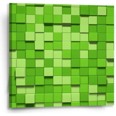 Sablio Obraz Green Blocks 3D - 50x50 cm