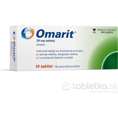 Omarit 20 mg orodispergovateľné tablety tbl.oro. 10 x 1 x 20 mg