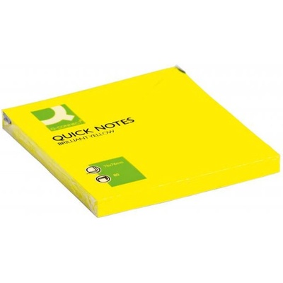 Q-CONNECT Bloček Q-CONNECT neónové 76x76mm žlté (QC010514)