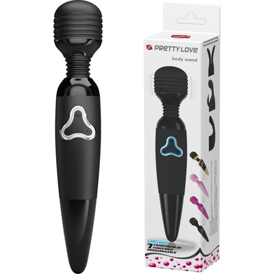 Масажор с гъвкава глава и 7 вибро режима - Body Wand Black (DEBRA01430)