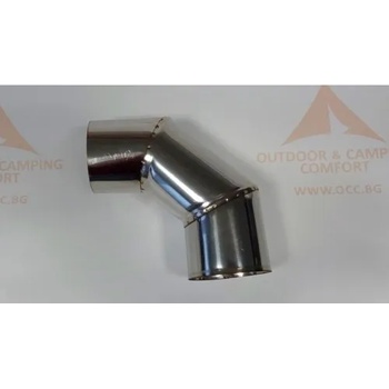 Image 1 of OCC Коляно 90 градуса за димоотвод ф60 Inox (inox_D60_90)