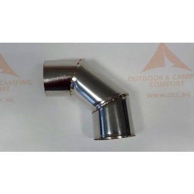 OCC Коляно 90 градуса за димоотвод ф60 Inox (inox_D60_90)