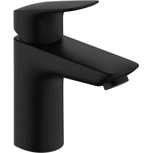 Hansgrohe Logis - Смесител за умивалник със сифон, CoolStart, EcoSmart, матово черно 71102670 (71102670)