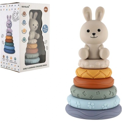 Teddies Pyramída stohovacia skladačka 7ks