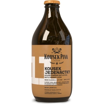 Kousek Piva Kousek Jedenáctka Silný Ležák 4.5% 11° 0,3 l (sklo)
