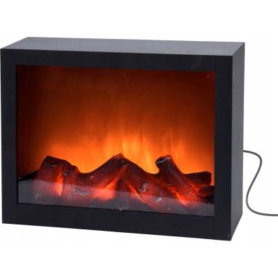Home Styling Collection Elektrický volně stojící krb 80 W černý