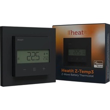 Heatit Z-Temp3 Čierny Matný