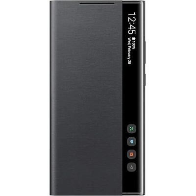 Samsung Clear View Cover EF-ZN985CBEGEU - оригинален кейс, през който виждате информация от дисплея за Samsung Galaxy Note 20 Ultra (черен)