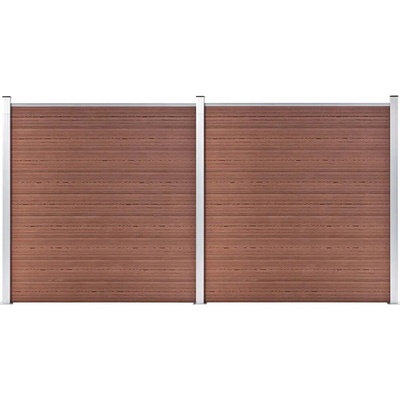 Nabytek XL Zahradní plot WPC 353 x 186 cm hnědý
