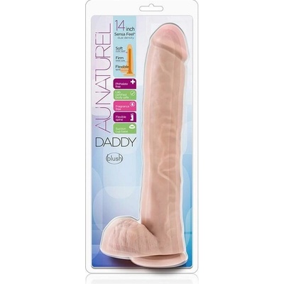Blush Au Naturel Daddy 14″ dual density dildo 35 x 5,9 cm.