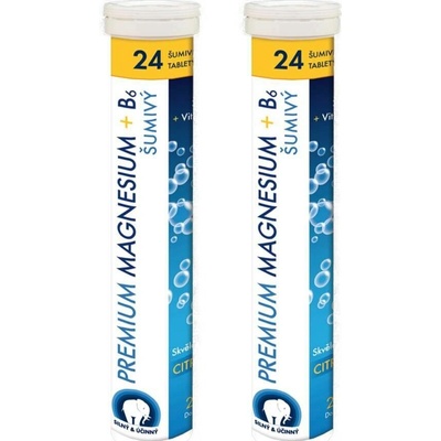 Swiss Med Premium Magnesium + B6 24 šumivých tablet