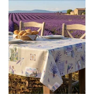 Obrus PVC MIS586, metráž, 20 m x 140 cm, provensálský motív s levanduľou , IMPOL TRADE