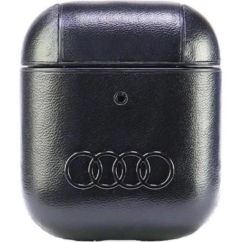 Audi Кожен калъф Audi с голямо лого за AirPods 1 / 2 - черен (6955250228251)