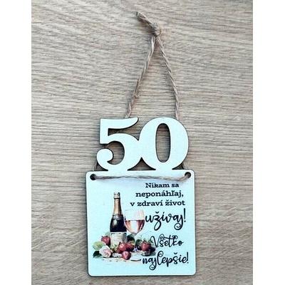Tabuľka k narodeninám pre ženu 50