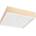 LAMKUR Плафон NATURAL SQUARE 4xE27/15W/230V 39x39 см бор/бял (LA49069)